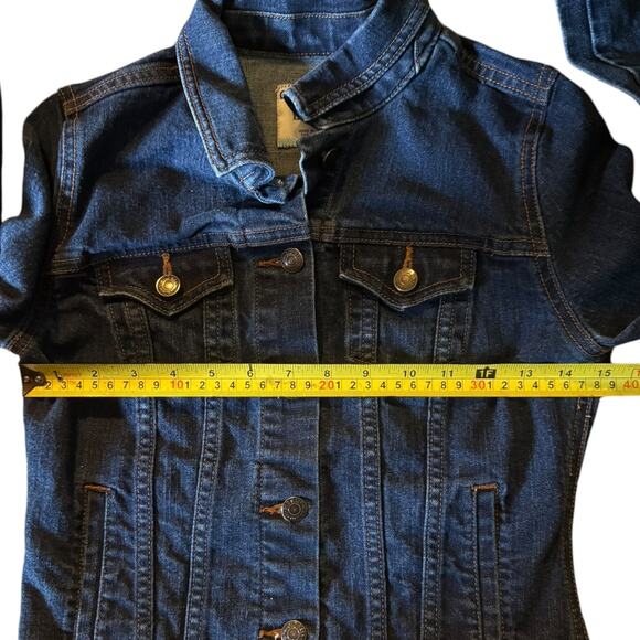 Old Navy Womens Blue Denim Jean Jacket Size X-Small - Picture 5 of 6